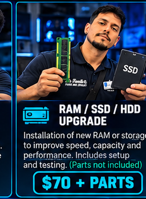 RAM / SSD / HDD Upgrade